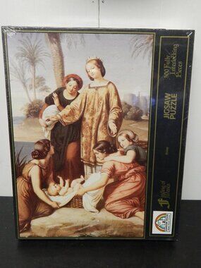 NEW/Sealed Vintage RANDOM HOUSE 500 Pc Puzzle "Finding Moses" 13 x 20 Religious